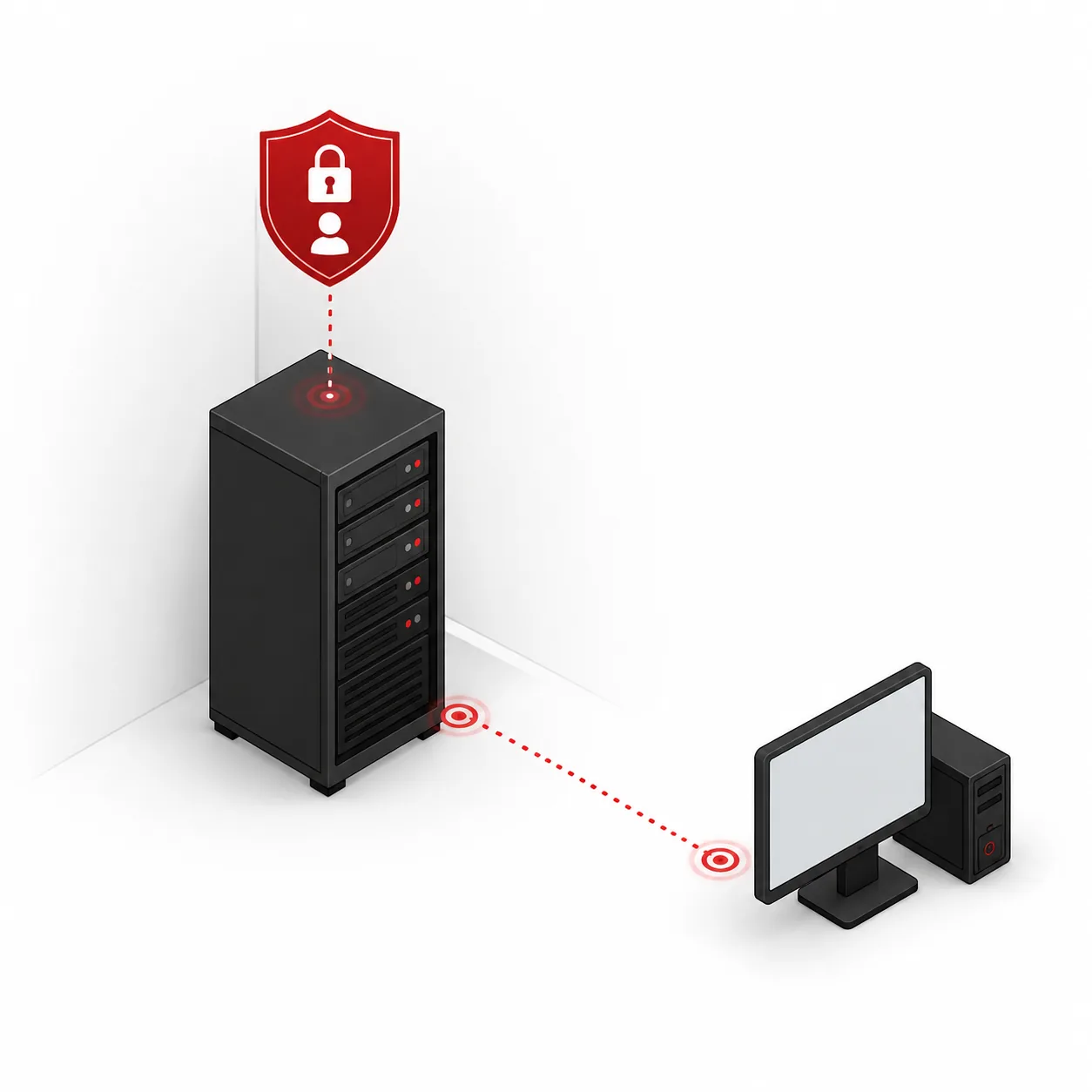 Automatische, sichere Anmeldung: Der Server verbindet sich ohne Bildschirm und Tastatur